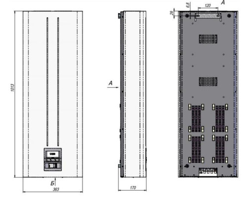 Елєкс Герц У 16-1/100 V3.0 Однофазний стабілізатор напруги (22 кВА/100А)